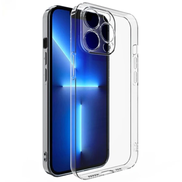 iPhone 12 Pro Max Kamera Korumalı Ultra İnce Şeffaf Silikon Kılıf