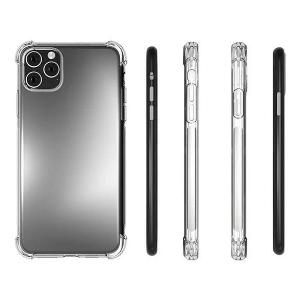 iPhone 11 Anti Shock Darbe Emici Şeffaf Silikon Kılıf - 5