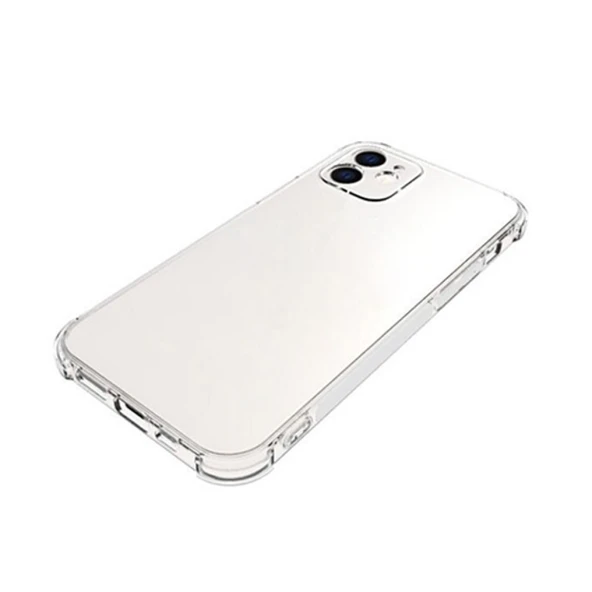 iPhone 12 Mini Anti Shock Darbe Emici Kamera Korumalı Şeffaf Silikon Kılıf - 5