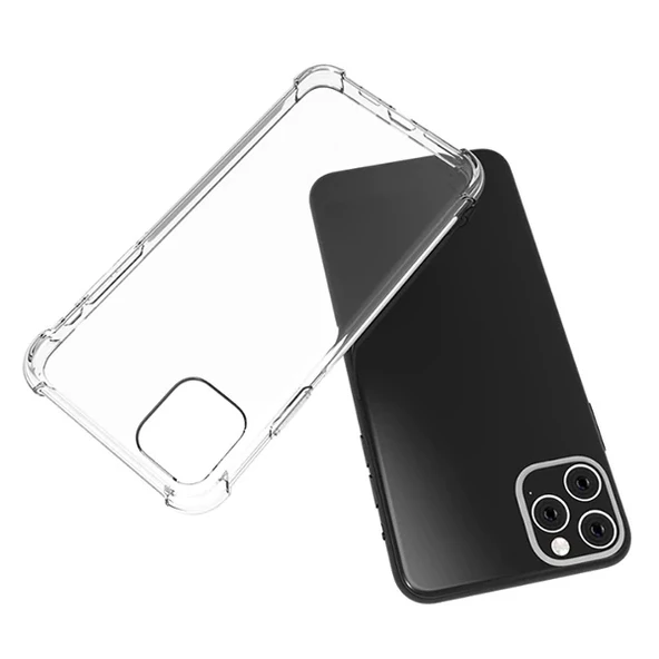 iPhone 11 Anti Shock Darbe Emici Şeffaf Silikon Kılıf - 2