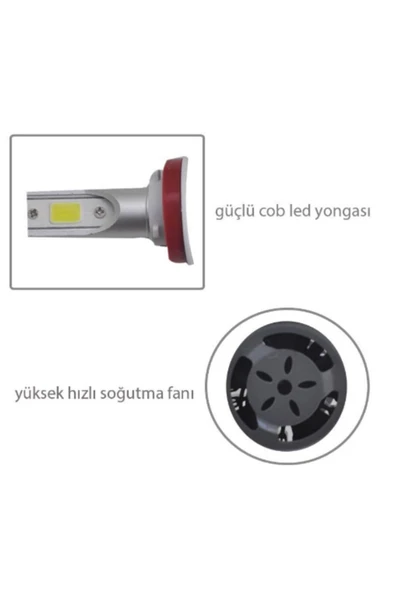 TRENDLIFEOTO Power Turbo H11 Led Xenon Şimşek Zenon Mükemmel Işık - 2