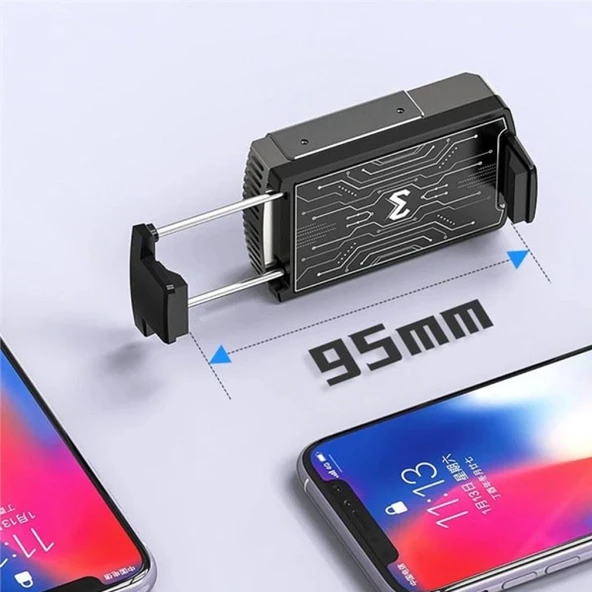 MEMO DL08 Yarı İletken Telefon Soğutma Fanı Radyatör Soğutucu (Füme) - 5
