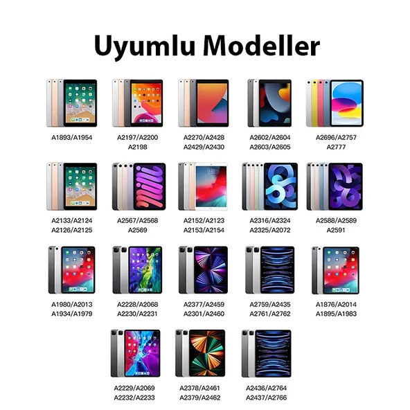 Xpen-3i iPad(2018-2022) Aktif Manyetik Kapasitif Stylus Kalem (Beyaz) - 8