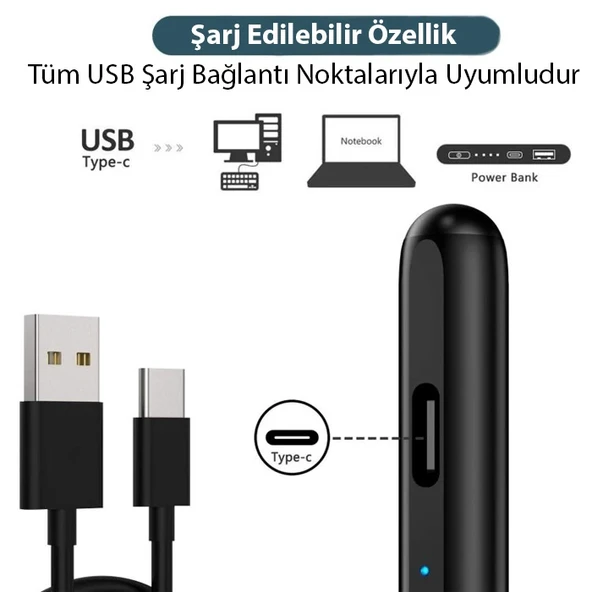 Xpen-3i iPad(2018-2022) Aktif Manyetik Kapasitif Stylus Kalem (Beyaz) - 5