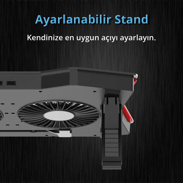 GT RGB Gaming Notebook Soğutucu - 4