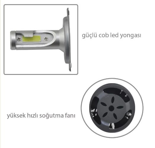 POWER TURBO H4 LED XENON ŞiMŞEK ZENON MÜKEMMEL IŞIK - 2
