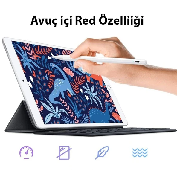 Xpen-3i iPad(2018-2022) Aktif Manyetik Kapasitif Stylus Kalem (Beyaz) - 3