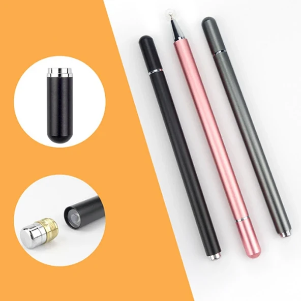 Universal VERS2 Stylus Kapasitif Tablet Telefon Dokunmatik Kalem (Siyah) - 2