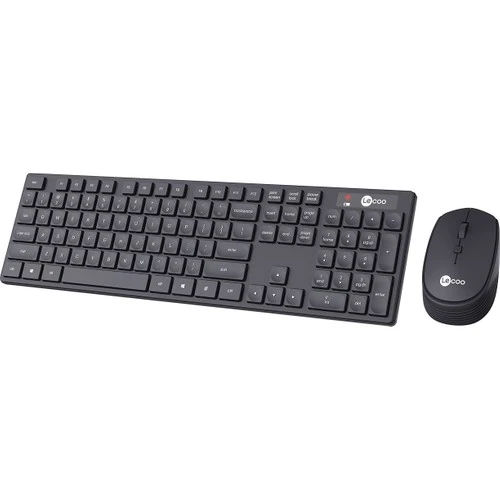 Lenovo Lecoo KM2001 Kablosuz Türkçe Q Klavye & Mouse Set Siyah - 3