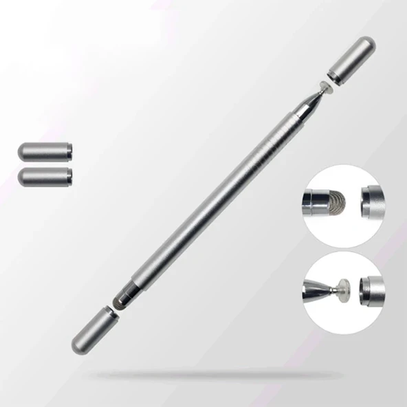Universal Stylus kapasif Tablet Telefon Dokunmatik Kalem (Beyaz) - 2