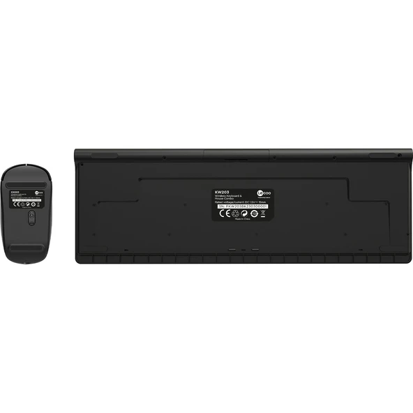 KW203 2.4ghz Kablosuz Türkçe Q Klavye & Mouse Set Siyah - 9