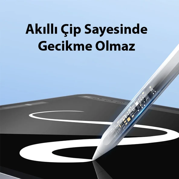 Dux Ducis SP-03 Kablosuz Şarjlı Stylus Pen iPad Tablet Dokunmatik Kalem (Beyaz) - 3