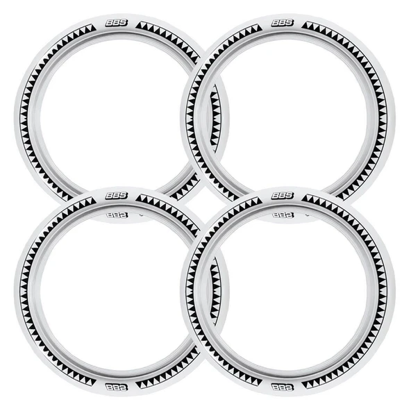 Opel Uyumlu 14 Jant B-B-S Testere Lastik Yanağı Beyaz Renk 1 Takım 4 Adet ürün görseli