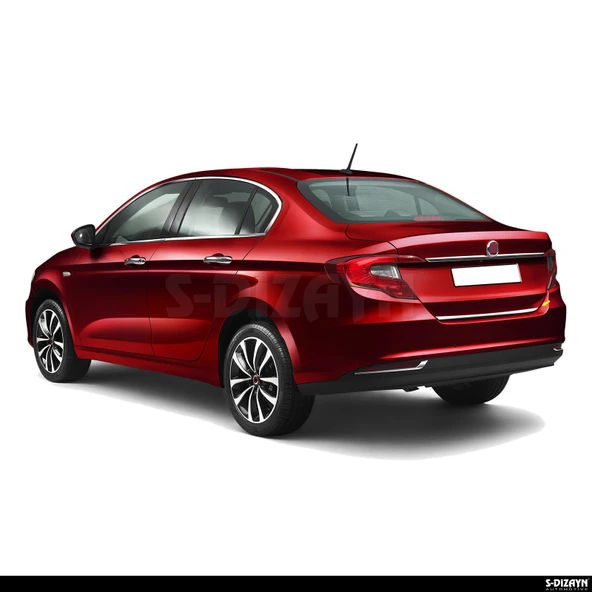 S-Dizayn Fiat Egea SD Krom Bagaj Alt Çıtası 2015 Üzeri A+ Kalite (Mat Krom) - Resim 4