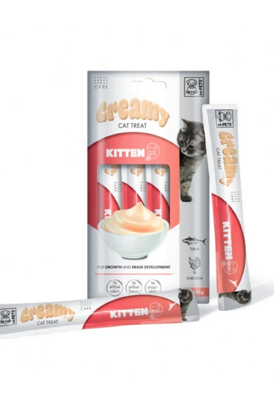 M-Pets Kitten Fonksiyonel Creamy Kedi Ödülü 4X15 gr - 2