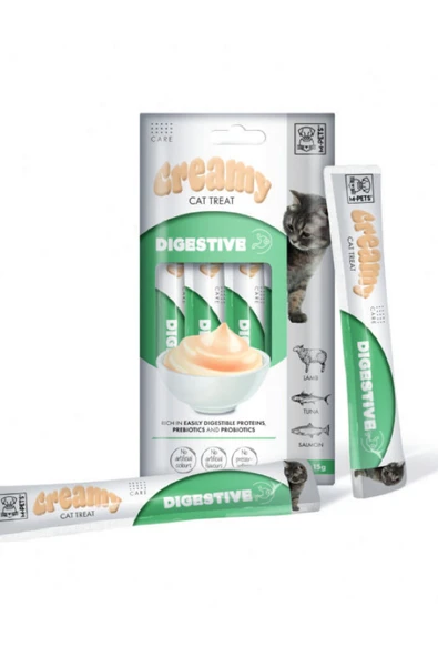 M-Pets Digestive Fonksiyonel Creamy Kedi Ödülü 4X15 gr - 2