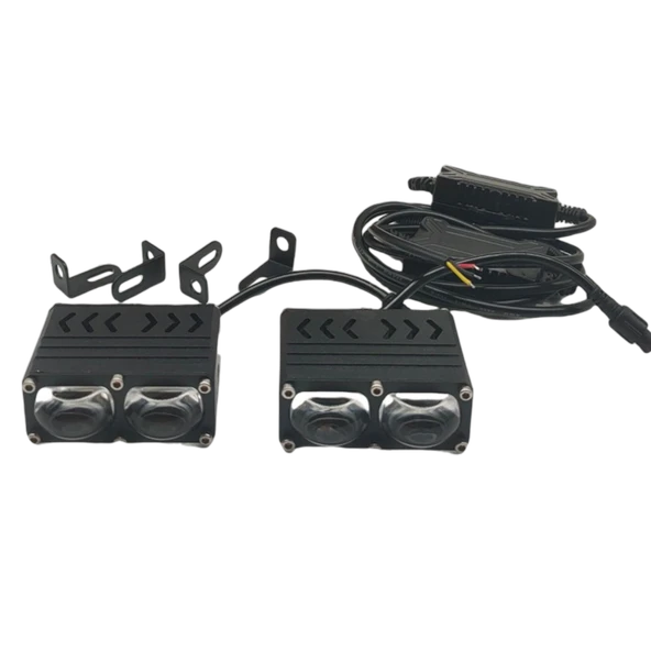 Offroad sis lambası 7.2 x 5.6 x 3cm 2 led beyaz 45w sarı 45w 12-80v /  LASS397