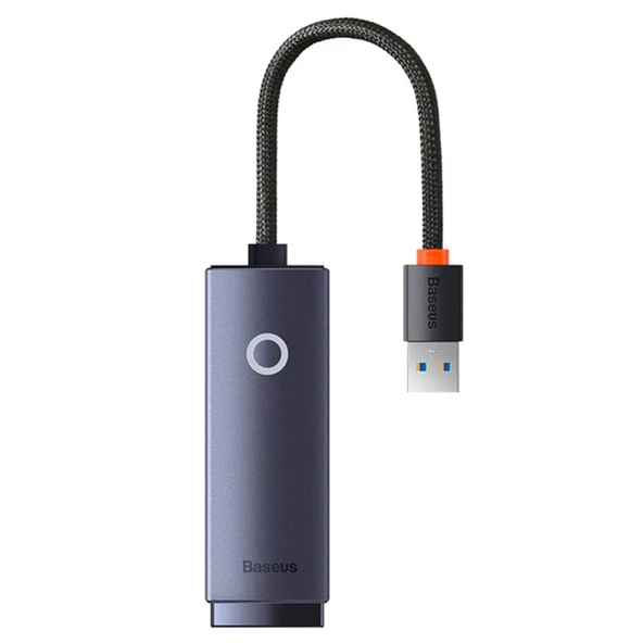Baseus Lite Series 100Mbps USB to RJ45 Ethernet LAN Port Adaptör (Gri) - 2