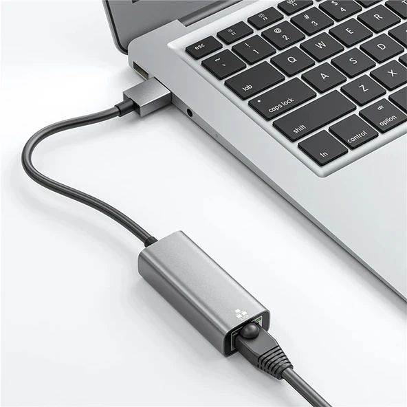 USB-A 3.0 to 2.5G Gigabit Ethernet Adaptörü (Siyah) - 6