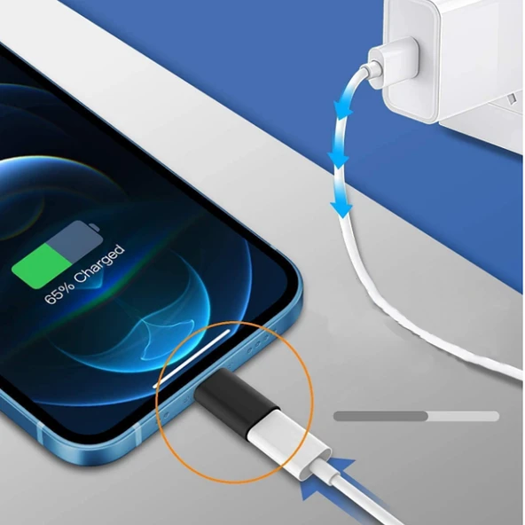 Nettech Micro USB To Lightning Dönüştürücü (Siyah) - 3