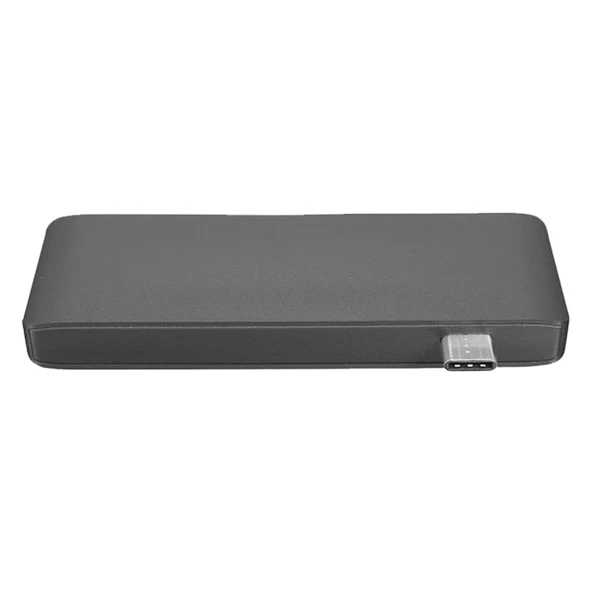 5in1 Usb-C Hub 3.0 Type-C Şarj Kart Okuyucu Type-C Adaptör (Gri) - 2