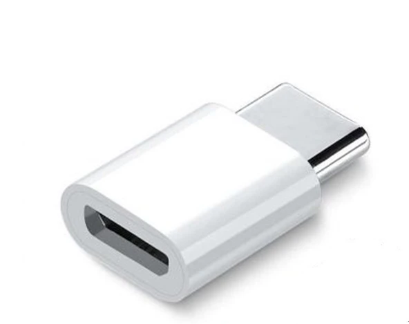 Micro To Type-c Dönüştürücü Aparat (Beyaz)
