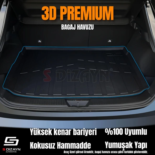 S-Dizayn Ford Focus 4 Tamir Kitli 3D Pro Bagaj Havuzu 2018 Üzeri A+ Kalite - 3