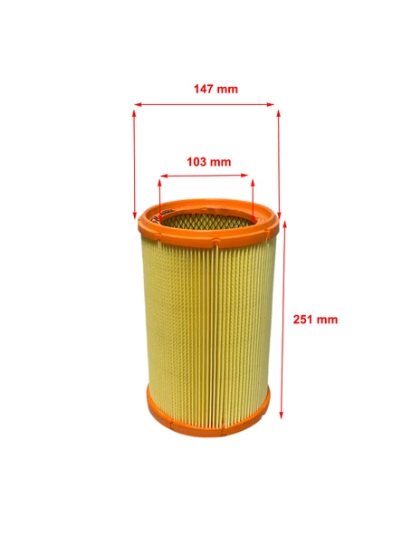 Wunder Lancia Thesis 2.0, 2.4, 2.4 D, 3.0 2002-2009 Hava Filtresi - Resim 2