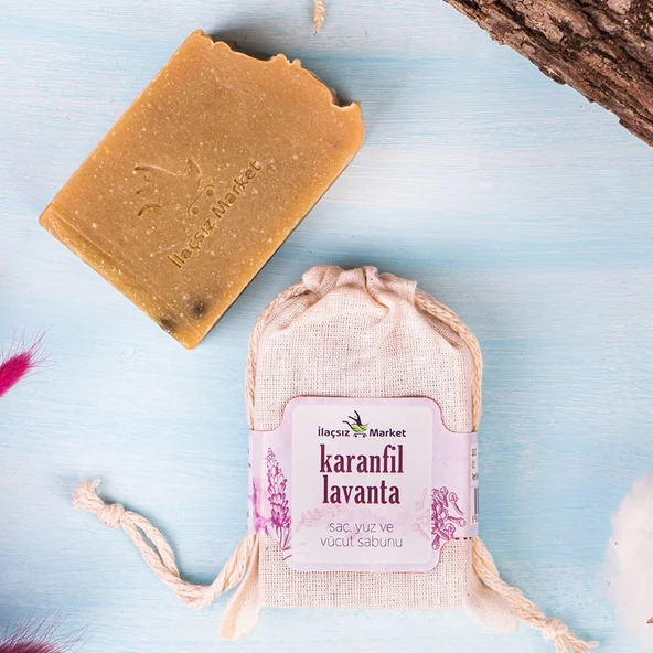 Karanfil - Lavanta Sabunu (Bitkisel Katı Şampuan) / 120 gr. - 3