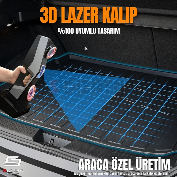 S-Dizayn Ford Focus 4 Tamir Kitli 3D Pro Bagaj Havuzu 2018 Üzeri A+ Kalite - 4