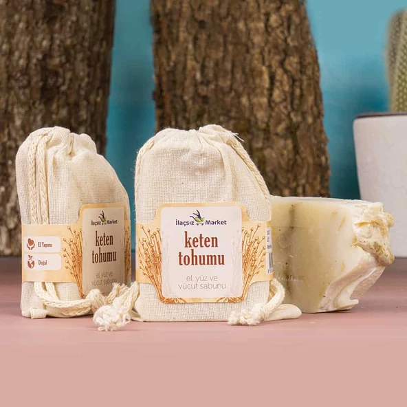 Keten Tohumu Sabunu (Bitkisel Katı Şampuan) / 120 gr.