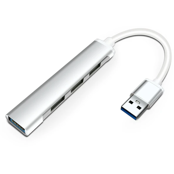 A-809 4in1 USB to USB Hub Çoğaltıcı Adaptör (Gri) - 2