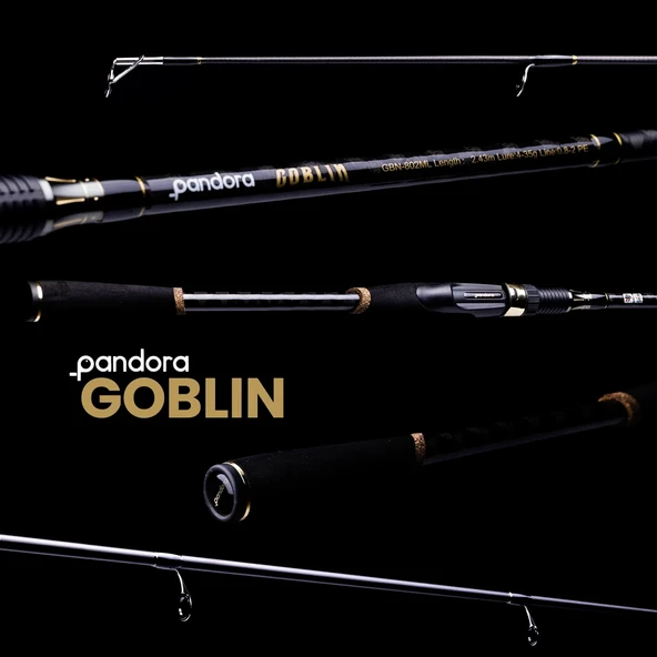 Pandora Goblin 2.43m 10-45gr Atarlı 2 Parça Spin Olta Kamışı - Resim 2