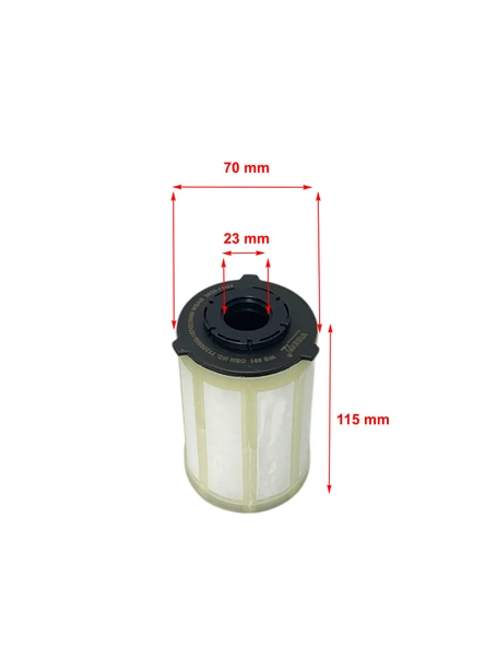 Wunder Ducato, Jumper, Boxer 2.0 D 81-96-120 Kw, 2.2 D 88-103-121 Kw 2015-2023 Yakıt Filtresi - 2