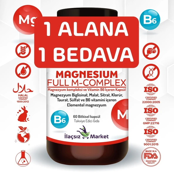 Zentravit Magnezyum FULL M-COMPLEX 1 ALANA 1 BEDAVA