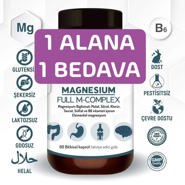 Magnezyum FULL M-COMPLEX 1 ALANA 1 BEDAVA