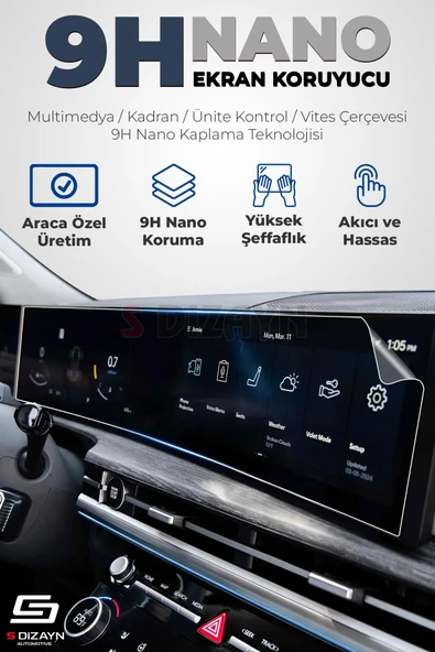 S-Dizayn Seat Leon Dijital Gösterge 9H Nano Gösterge Ekran Koruyucu 10.25 İnç Parlak 2016-2024 A+ Kalite