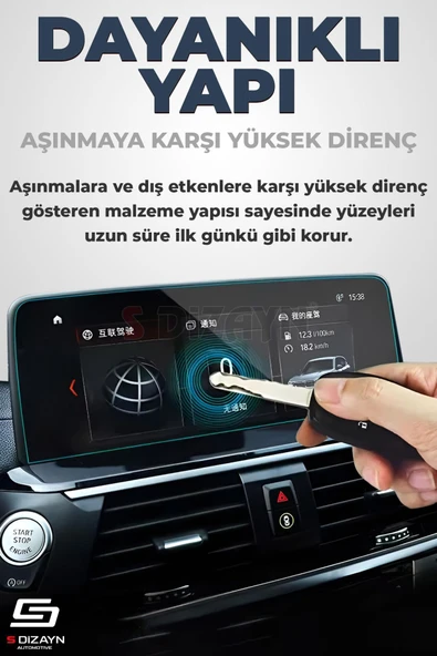S-Dizayn Seat Leon Dijital Gösterge 9H Nano Gösterge Ekran Koruyucu 10.25 İnç Parlak 2016-2024 A+ Kalite - 3