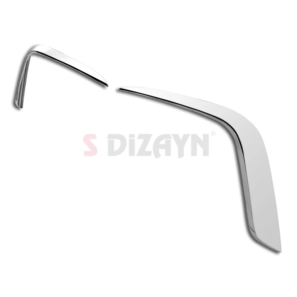 S-Dizayn Volkswagen Tiguan Krom Arka Tampon Difüzör Çıtası OEM Still 2 Prç. 2024 Üzeri A+ Kalite - 3