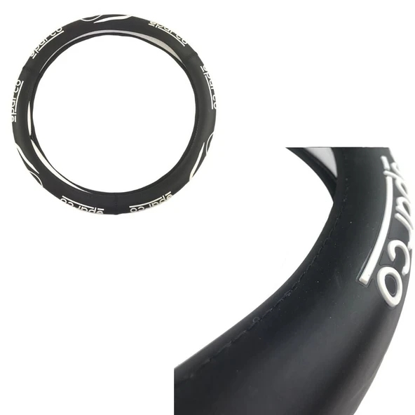 Space Direksiyon Kılıfı 38 cm Sparco Dizayn Siyah/Beyaz / DIKI364-SB ürün görseli