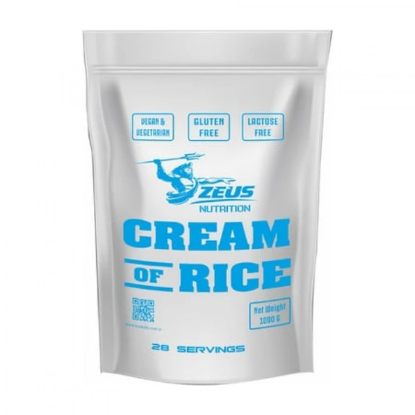 ZEUS NUTRITION CREAM OF RICE 1000G-Aromasız