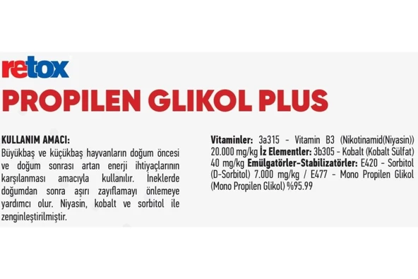 Hs Tarım Retox Propilen Glikol Plus 1 KG - 3