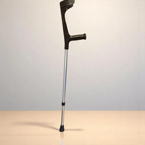 Gri renk ayarlanabilir İkili Koltuk Değneği - Resim 7