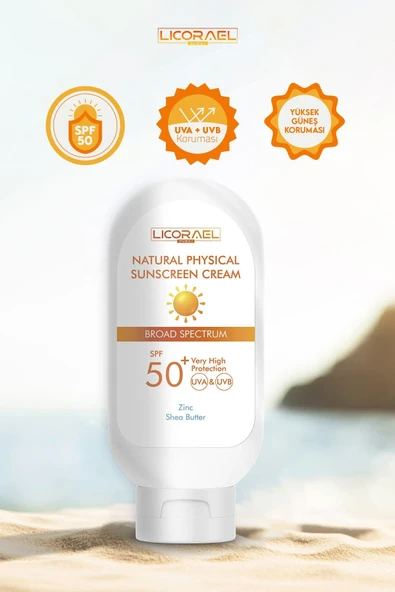 Licorael Dubai Natural Physıcal Sunscreen Cream Spf50+ 100ml - 2