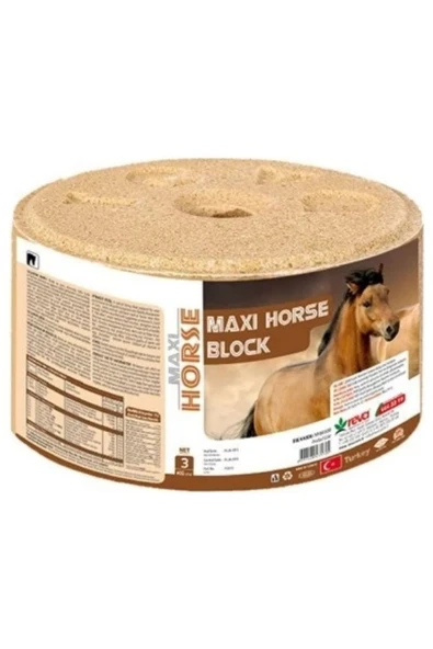 Hs Tarım Revitamin Maxi Horse Block 3 kg - At ve Tay Yalama Taşı