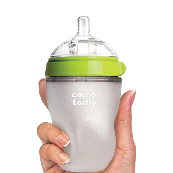 Comotomo Antikolik Silikon Biberon 250 Ml 3-6 Ay Yeşil - 7