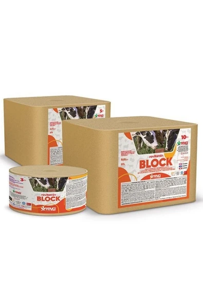 Hs Tarım Revitamin Block 3KG Vitaminli Yalama Taşı - 2