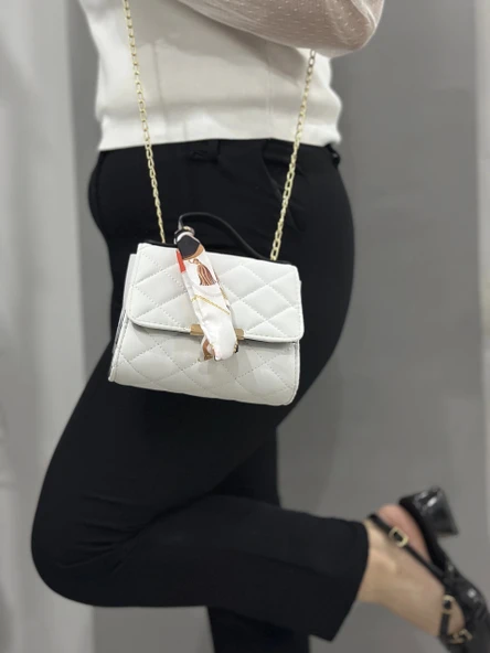 Beyaz cilt zoje çanta - 4