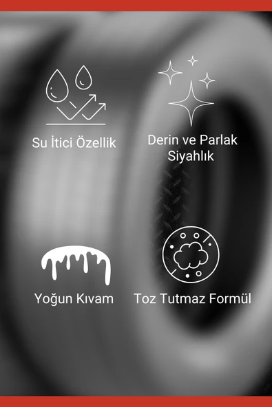 Velvox Lastik Parlatma Jeli 500 ML (Yoğun Kıvam) + Sünger Hediye, lastik parlatıcı, lastik temizleme - 2