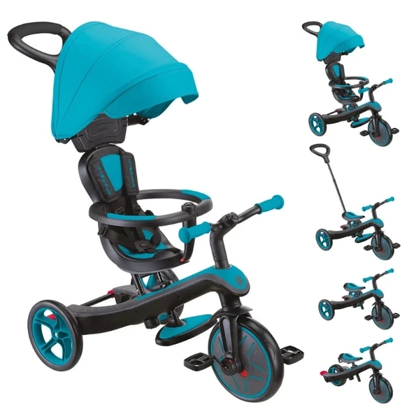 Globber Explorer 4in1 Trike Bisiklet Mavi - 2